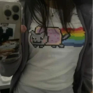 Collections Cute 2000s Aesthetic Letter Print T-Shirt Y2K Women's Star Tops Harajuku Retro Fashion Gothic Tops Women Clothing Graphic