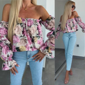 Womens Fashion Sexy Waist-cinching Long Sleeves