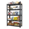 ForgeGrid: 5-Tier Adjustable Metal Mesh Shelving Unit
