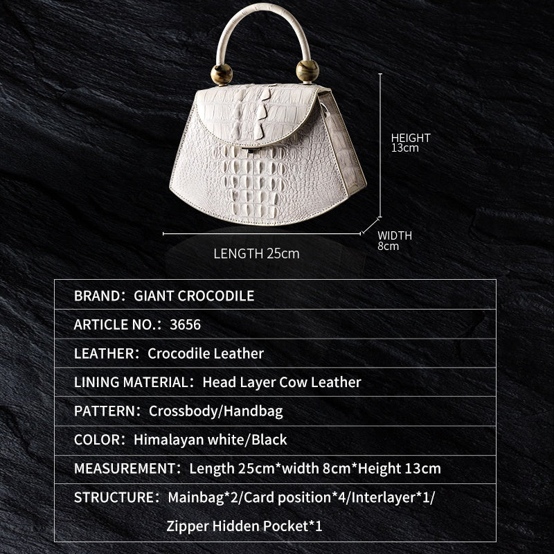 DON JOHN Crocodile Bags Luxury Handbag Women's - Image 3