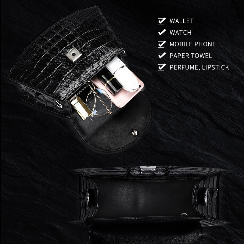 DON JOHN Crocodile Bags Luxury Handbag Women's - Image 5