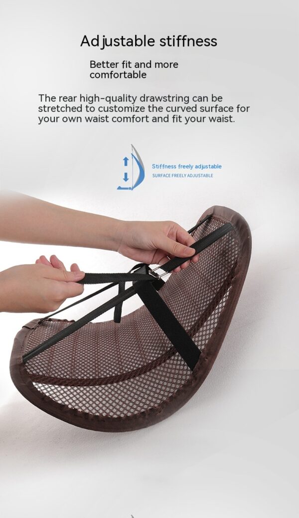 1721711795816763392.jpg Ergonomic Leather Car Seat Lumbar Cushion: Premium Back Support for Driving & Office