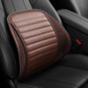 1721711796202639360.jpg Ergonomic Leather Car Seat Lumbar Cushion: Premium Back Support for Driving & Office