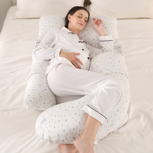 6539348a-d5e6-4a06-afa9-f4de9e7d4196.jpg Full-Body Ergonomic Pregnancy Pillow: Ultimate Lumbar & Side Sleep Support