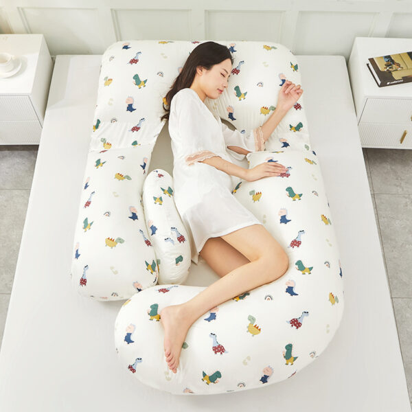 7466ef55-e9fe-4ca5-81e8-a0f683831d9f.jpg Full-Body Ergonomic Pregnancy Pillow: Ultimate Lumbar & Side Sleep Support