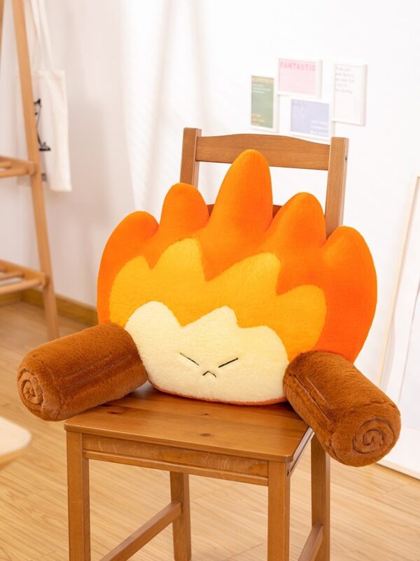 85fc0d05-5b90-4f3c-9c06-8c838e65b4da.jpg Cute Flame Lumbar Support Pillow: Plush Back Cushion & Decor Accent