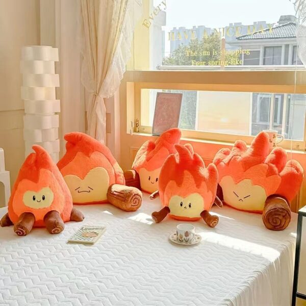 c06ac40e-76a3-4699-989a-3972a55f10c6.jpg Cute Flame Lumbar Support Pillow: Plush Back Cushion & Decor Accent