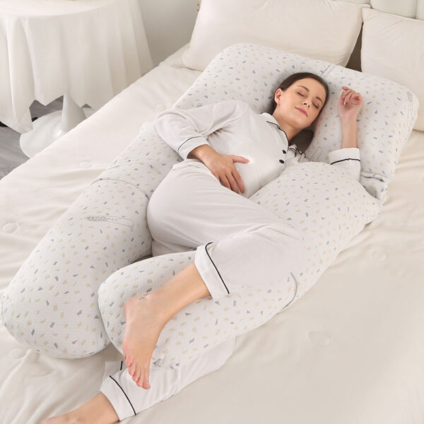 db8a2033-1102-4a1b-ba5e-425a350a0b52.jpg Full-Body Ergonomic Pregnancy Pillow: Ultimate Lumbar & Side Sleep Support