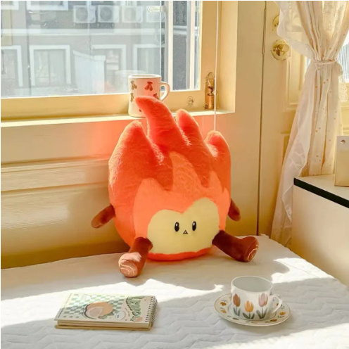 fe88778f-1aa4-4997-b6a1-dbb597db70fe.jpg Cute Flame Lumbar Support Pillow: Plush Back Cushion & Decor Accent