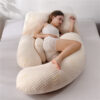 ffe6bdcc-9d56-40e4-b1d4-1dd5456a4e6e.jpg Full-Body Ergonomic Pregnancy Pillow: Ultimate Lumbar & Side Sleep Support
